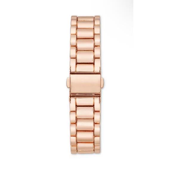 Gold Tone Glitter Dial Bracelet Watch Baguette Crystal Indicies Gift For Her NEW main image 8